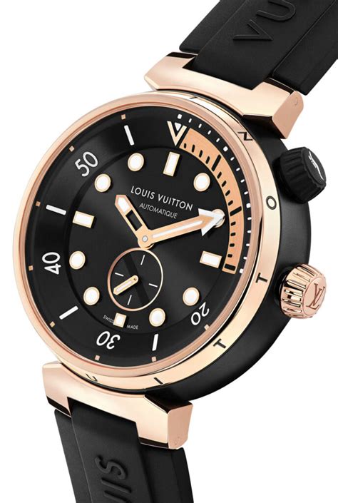 louis vuitton tambour all black|louis vuitton tambour street diver.